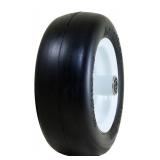 Marathon 11x4.00-5" Flat Free Lawnmower Tire on Wheel, 5" Hub, 1/2" Bearings