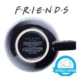 Silver Buffalo FRIENDS Central Perk Black Ceramic Mug Oversized for Coffee, Soup, 24 Ounces