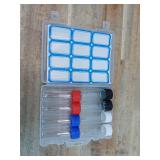 8 Pcs 20ml Glass Vials with Screw Caps, 4 Colors Caps, Clear Glass Vials, Leak-Proof Glass Bottle