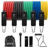 VEICK Resistance Bands, Exercise Bands, Workout Bands, Resistance Bands for Working Out with Handles for Men and Women, Exercising Bands for Fitness Weights Work Out at Home