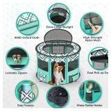 TASDISE Portable Dog Playpen, Upgraded Waterproof Bottom, Durable Mesh, Foldable Pet Playpen Exercise Kennel Tent for Dogs, Cats, Come with Free Carrying Case Great for Indoor Outdoor Travel Use, L