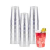 Goodluck 50PCS 10oz Clear Plastic Cups for Party, Disposable Clear Plastic Cups, Plastic Cocktail Glasses for Wedding Thanksgiving, Christmas, and Parties