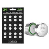 POWEROWL LR44 Batteries 24 Count, High Capacity AG13 357 303 SR44 L1154F A76 Premium Alkaline Battery 1.5V Button Coin Cell Batteries