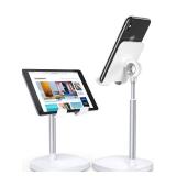 LISEN Cell Phone Stand Adjustable Phone Holer for Desk, Computer Office Desk Accessories for iPhone 16 Holder Women Kitchen Essentials Fits All Mobile Phones Switch Kindle iPads Tablet 4-10in