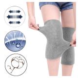 FakeFace Winter Soft Thermal Knee Braces Leg Warmers Cozy Warm Snow Skiing Cycling Camping Runing Arthritis Tendonitis Knee Pads Leg Sleeves Support Protector for Men Women