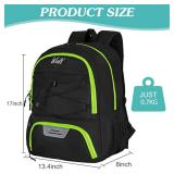 WOLT | Youth Soccer Bag, Soccer Backpack, Basketball Backpack with Cleat Shoe and Ball Compartments Sports Backpack for Volleyball Football for Men Women (LemonGreen)