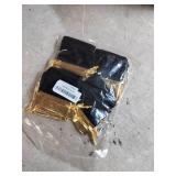 HRX Package Velvet Jewelry Bags 3x4 inch, 20pcs Black Gold Cloth Drawstring Pouches for Small Gift