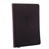 NKJV, Value Thinline Bible, Large Print, Leathersoft, Charcoal, Red Letter Edition, Comfort Print: Holy Bible, New King James Version