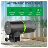 FREESEA Automatic Fish Feeder for Aquarium: Auto Fish Food Dispenser with Timer for Small Tank Betta Turtle - Battery Vacation Self Feeding for Flakes