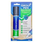 Grout Pen Dark Grey Tile Grout Paint Marker: Waterproof Tile Grout Paint Pen Colorant, Grout Shine Touch Up & Renew - Dark Grey, Wide 15mm Tip (20mL)