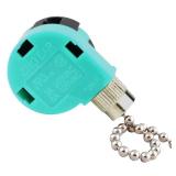 Ceiling Fan Switch 3 Speed 4 Wire Zing Ear ZE-268S6 Pull Chain Cord Switch Replacement for Ceiling Fans,Wall Lamps,Cabinet Light (Nickel Pull Chain)