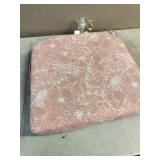 Pink Flower Seat Cushion 20in X 20in