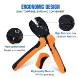 ECO-WORTHY Solar Crimper Tool Kit 13 PCS Solar Tools - a Crimper, 10 Pairs of Solar Connectors, 2 Pairs of Solar Connector Spanner Wrench for Solar Panel Cable Assembly and Installation