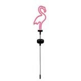 Pink Flamingo Solar Garden Stake Light, 1 Pack Outdoor Solar Pathway Light for Lawn Patio Yard Walkway, Neon Pink Lighting (30" Height)