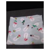 Snowman fleece blanket, 50" x 60".