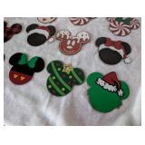 Mickey Mouse and Minnie Mouse Wooden Ornaments