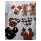 Mickey Mouse and Minnie Mouse Wooden Ornaments