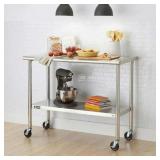 Trinity Stainless Steel Prep Table - Retail: $239.99