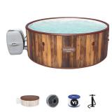 Bestway Helsinki SaluSpa 7 Person Inflatable Hot Tub w/ 180 AirJets Brown - Retail: $790