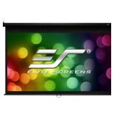 Elite Screens Manual B, 120-INCH 4:3, Manual Pull Down Projector Screen 4K / 8K Ultra HDR 3D Ready with Slow Retract Mechanism, 2-YEAR WARRANTY, M120V (B00OLO53R6) - Retail: $179