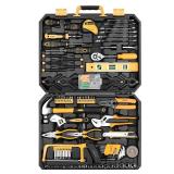 DEKOPRO 228 Piece Socket Wrench Auto Repair Tool Combination Package Mixed Tool Set Hand Tool Kit with Plastic Toolbox Storage Case - Retail: $103.59