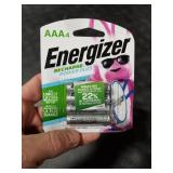 Energizer - Rechargeable AAA Batteries (4 Pack) 800 mAh Triple A Batteries