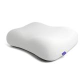 Cushion Lab Deep Sleep Pillow, Patented Ergonomic Contour Design for Side & Back Sleepers, Orthopedic Cervical Shape Gently Cradles Head & Provides Neck Support & Shoulder Pain Relief - Calm Grey - Re