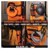 Klein Tools 54816MB MODbox Multi-Hooks, Modular Tool Storage System Side Mounting Accessory, Easy One-Handed Attachment, Versatile Hanging