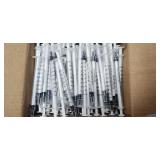 00PCS 1ml 1cc Syringe No Needle Plastic Syringe for Pets Oral, Refilling, Oil or Glue Applicator, Measuring or Transfering Tiny Amount of Liquids, Without Cap