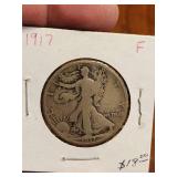 1917 Walking silver half dollar