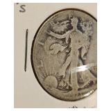 1923-S Walking Liberty Silver half dollar