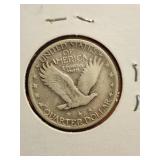 1920-D Standing Liberty silver Quarter