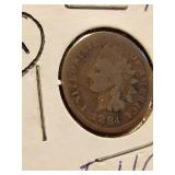 1884 Indian head penny