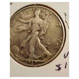 1942 Walking Liberty Silver half dollar