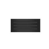 BUILDMART - 16x6 Modern AC Vent Cover - Decorative Black Aluminum Air Vent - Standard Linear Slot Diffuser - Heating and Cooling Register Grille for Ceiling, Walls & Floors - Texas Buildmart