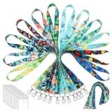 48 Sets Cruise Lanyard for Ship Cards Bulk Hawaii Carnival Cruise Lanyards with ID Holder Aloha Cruise Accessories Set Lanyard Waterproof Card Holders for Badge Key Card Women Men Essentials