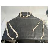 2 BLK HEAVY DUTY RUBBER COATED WATERPROOF WORKERS APRON