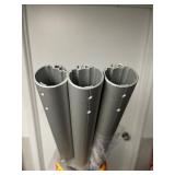 3 ALUMINUM POLES 6ft+