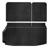 All Weather Cargo Mat for 2024 Chevy Traverse (Not for Limited) Trunk Mat Cargo Mat Liner Back Seat Cover Protector Trunk Liner for Chevrolet Traverse Cargo Mat Accessories (Trunk Mat+Backrest Mat)