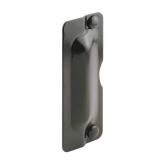 3 in. x 7 in. Steel Bronze-Painted Latch Shield for Out-Swinging Doors