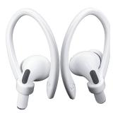 ICARERSPACE 2 Pairs AirPods Ear Hooks for AirPods Pro 2, AirPods Pro, AirPods 4, 3, 2 & 1, Upgraded Anti Slip Sports Clip Hooks for AirPods 1, 2, 3, 4,Pro and Pro 2 â White