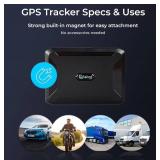 SALIND GPS Magnetic, up to 70 Days Battery GPS Tracker for Every Vehicle, 4G LTE Car GPS Tracker with Strong Built in Magnet for Easy Fixation on All Surfaces Robust and Splash Proof