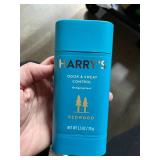 Harry s Men s Odor and Sweat Control Antiperspirant Deodorant Stick Redwood Scent 2.5 oz