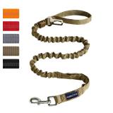 AUROTH Dog Leash Large Dogs, Heavy Duty Dog Leash Bungee, No Pull Dog Leash for Shock Absorption, Army Yellow Dog Training Leashes for Medium Large Breed Dogs 6FT, 2 Padded Handles