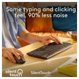 Logitech MK295 Wireless Mouse & Keyboard Combo with SilentTouch Technology, Full Numpad, Advanced Optical Tracking, Lag-Free Wireless, 90% Less Noise - Graphite