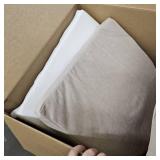 joycloth Kitchen Chair Cushions for Dining Chairs, 4 Pack Non Slip Indoor Chair Pads and Dining Seat Cushions with Ties and Removable Cover, 17 x 16.5 Inches, Beige