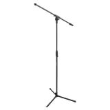 Amazon Basics Adjustable Boom Height Microphone Stand with Tripod Base, Up to 85.75 Inches - Black