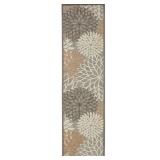 Nourison Aloha Indoor/Outdoor Natural 2 3 x 10 Area Rug (2x10) - Retail: $76.49