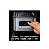 COWSAR 14-Cup Coffee Maker, 24-Hour Programmable Coffee Brewer, Keep Warm, Drip Free, Washable Filter, Stainless Steel, Silver