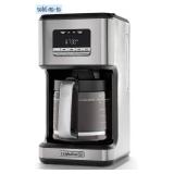 COWSAR 14-Cup Coffee Maker, 24-Hour Programmable Coffee Brewer, Keep Warm, Drip Free, Washable Filter, Stainless Steel, Silver